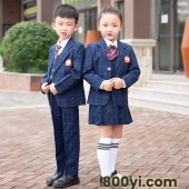 安伊宝宝春秋小西装三件套校服定制