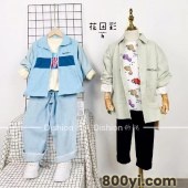 花田彩儿童套装批发秋-品牌童装折扣一手货源-质量好的套装拿货