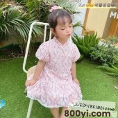 品牌女童连衣裙批发-一手厂家货源-适合摆摊实体直播