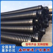 鑫朔管道现货供应HDPE克拉管-PE缠绕增强管-市政建设工程排水管-大口径排污管道