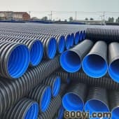 中财管道HDPE聚乙烯双壁波纹管市工程建筑大口径埋地排污下水道管