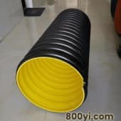 喜马管业新疆和田市政排水-sn12.5冷热水通用-hdpe钢带增强螺旋波纹管dn400