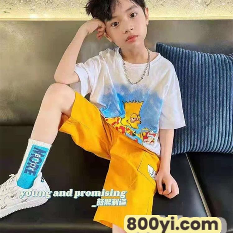 韩版时尚休闲款-纯中大童系列喆熙品牌-广州品牌童装折扣走份批发-厂家一手货源